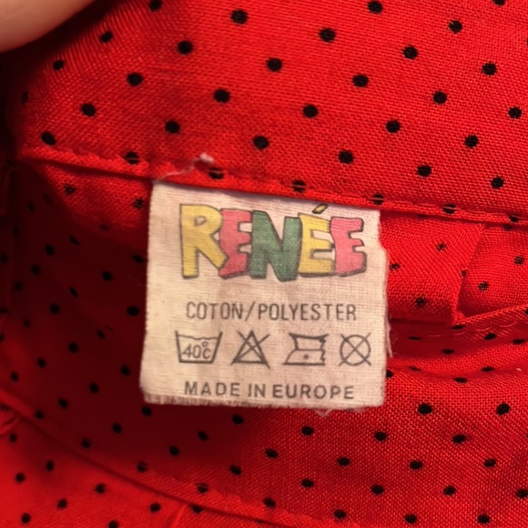 Red and Black Polka Dot Skirt - Vintage - Picture 5 of 5